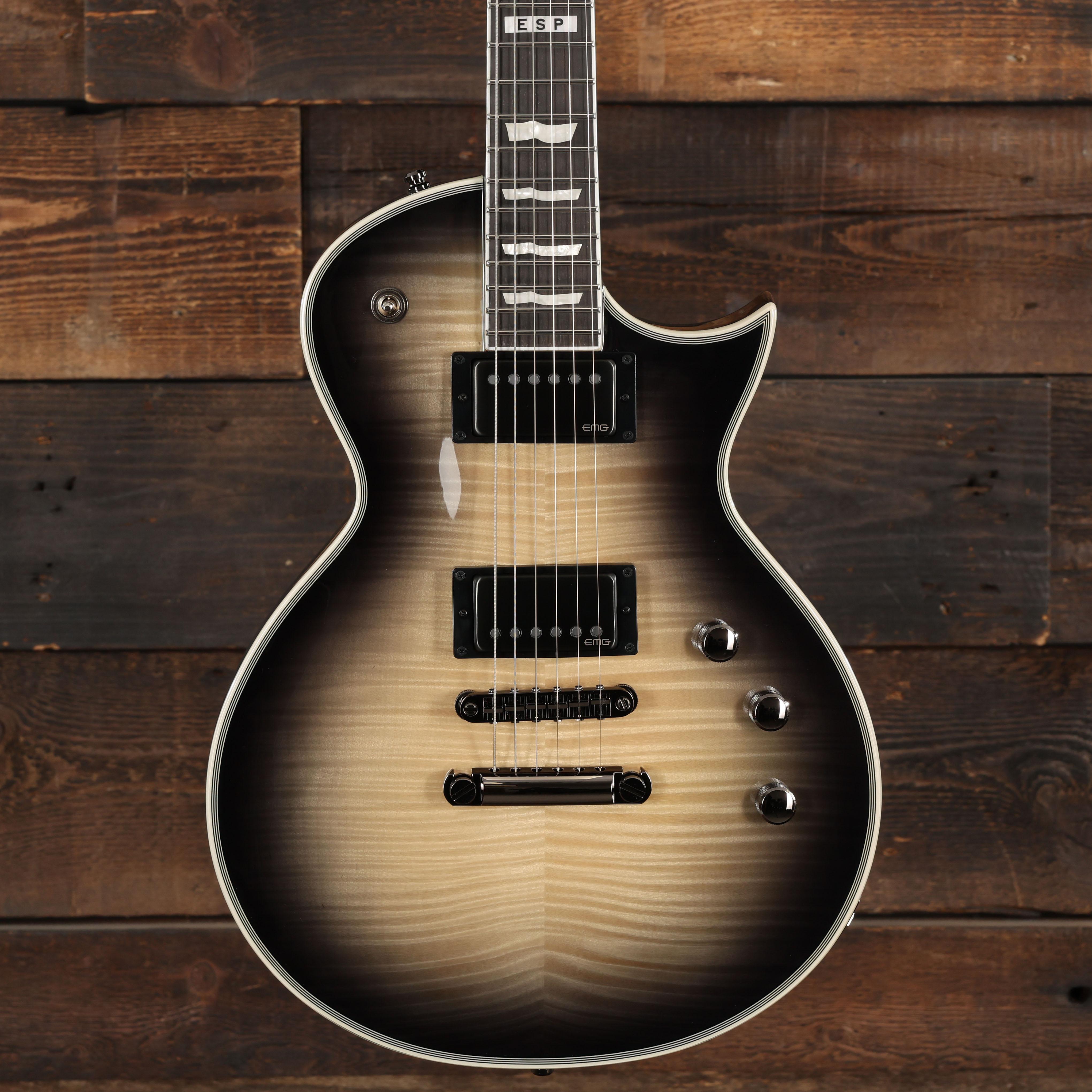 ESP E-II Eclipse Full Thickness Electric Guitar in Black Natural